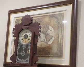 Gingerbread clock, Old World print