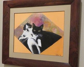 1986 cat painting