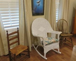 Wicker rocker
