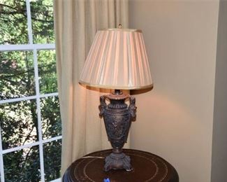 19. Antique Style Metal Urn Lamp