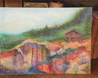 21. Patricia Horelick American, 21st c Mountain Chalet