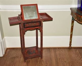 52. Vintage Chinese Painted Diminutive Dressing Table
