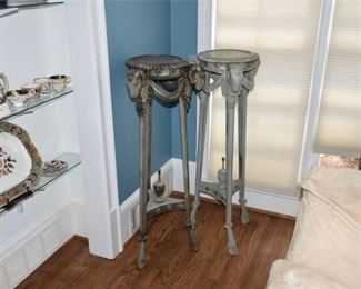 51. Two Adam Style Painted Pedestals