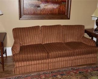 53. Traditional Three Seater Upholstered Sofa