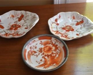 58. Pair Chinese Porcelain Leaf Shaped Plates