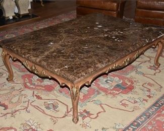 57. French Style Marble Top Coffee Table