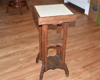 61. Victorian Marble Top Stand