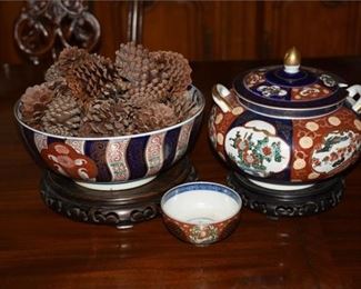 88. Three 3 Decorative Imari Bowls