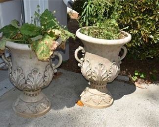 132. Pair Large Neoclassical Style Planters