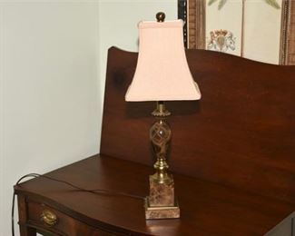 202. Marble Brass Table Lamp