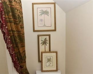 212. Three 3 Prints of Palm Trees