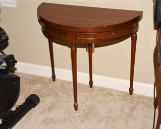 233. Neoclassical Style Mahogany Demilune Card Table