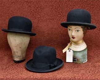 262. Group Three 3 English Gentlemans Hats