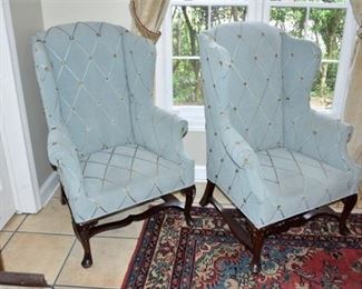 293. Pair Adam Style Wingchairs