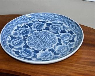 360. MAITLAND SMITH Blue White Porcelain Charger