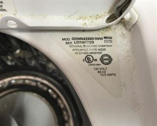 Washers serial number