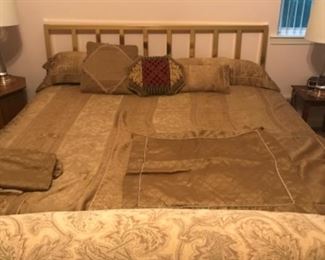 King size brass headboard