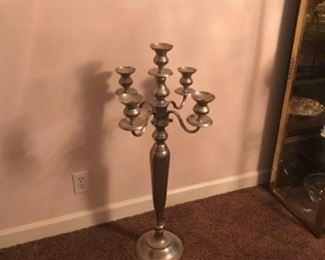 Large (3’) aluminum candle abra