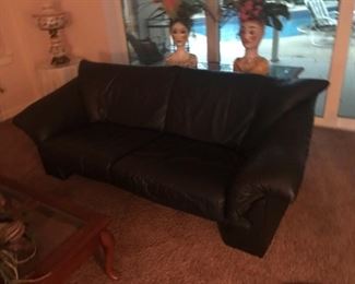 Leather Italian style sofa