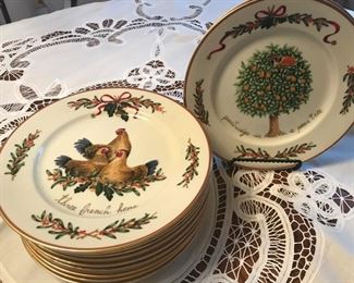 12 days of Christmas plates