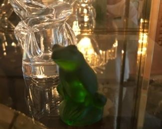 LALIQUE green frog