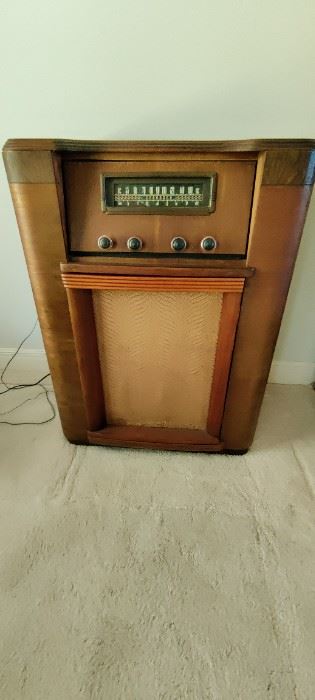 Antique Radio Converted into a Quality Wooden Storage Unit