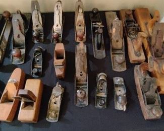 Various Brands and Sizes of Wooden & Metal Planes
