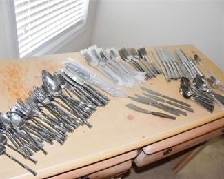 3. Group Lot Of Stainless Flatware