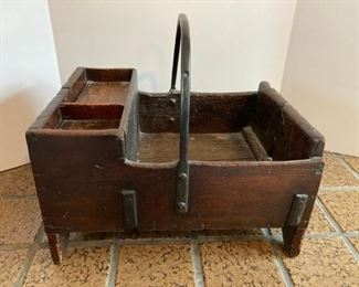 Antique Wood and Iron Box