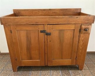 Antique Dry Sink Cupboard Circa 1860