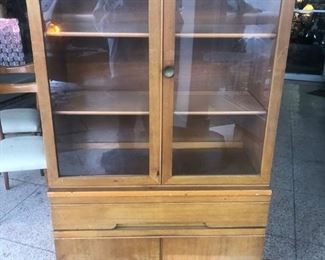 Nice MCM Blond Wood Cabinet $225.00 OBO            
Size:  33" X 15" dp X 64" high