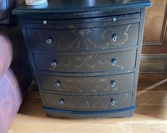 One of a pair of handsome bombe chests