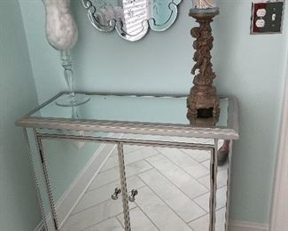 Mirrored console with beautiful mirror
