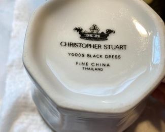 Set of Christopher Stuart Black Dress china from the 90’s.