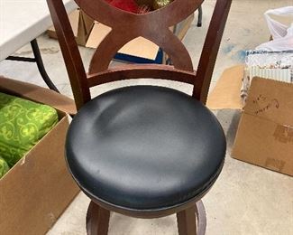 One of a pair of handsome bar stools