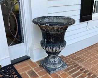 One of a pair of heavy urns