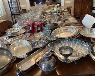 Loads of silver plate and sterling.