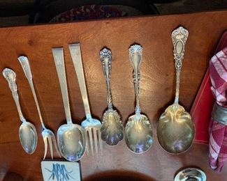 Sterling serving pieces