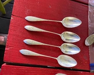 More sterling spoons 