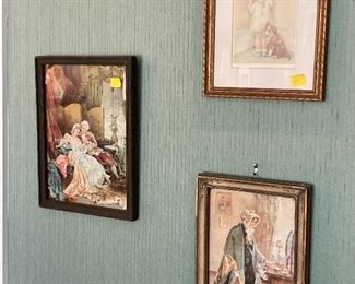 Victorian framed art 