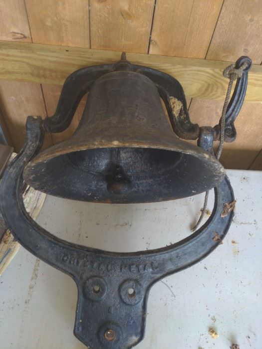 C.S. Bell And Company Yoke  Bell Cast Iron Crystal Metal