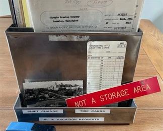  Vertical Metal "In/Out" Box