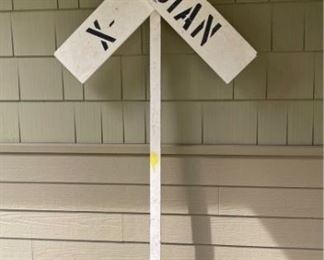  Artesian X- Ing Stick Sign-Olympia Brewery