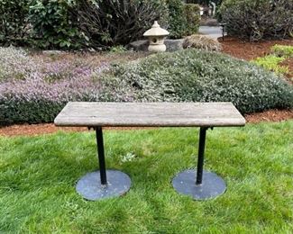 Outdoor Bench Olympia Brewery-VTG