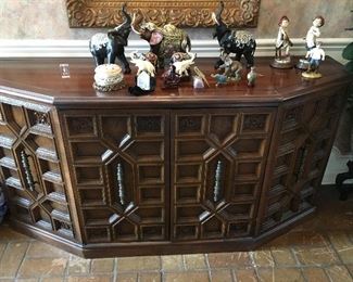 Brutalist design entrance credenza