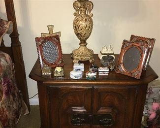 pair of 1960's bedside tables in the Brutalist design