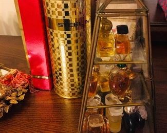 filled new perfumes and a miniature  perfume bottle collection