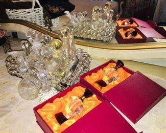 Antique perfume bottles