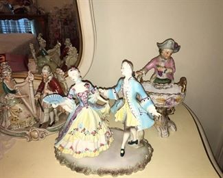 German porcelain figures. 