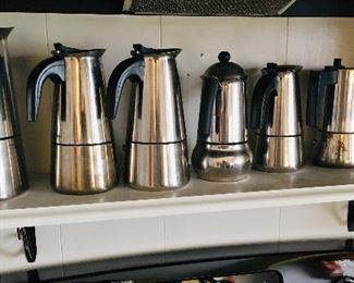 Collection of expresso pots